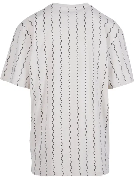 Karl Kani Tricou negru / murdar alb