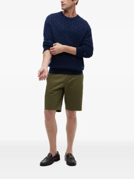 Пуловер Tommy Hilfiger с кръгло деколте синьо