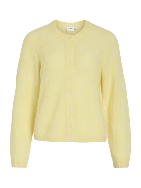 VILA Geacă tricotată VILORY pastel galben