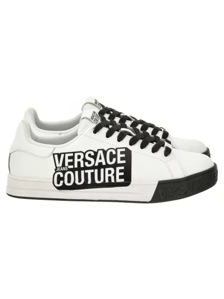 Sneakersy Versace skórzane białe