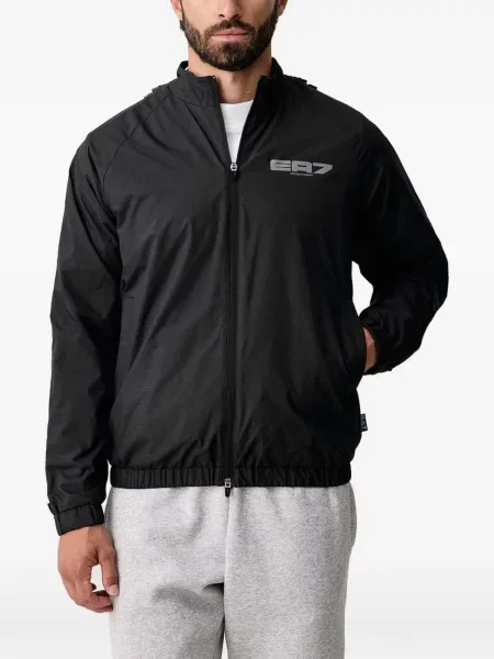 Geacă Ea7 Emporio Armani cu imagine negru