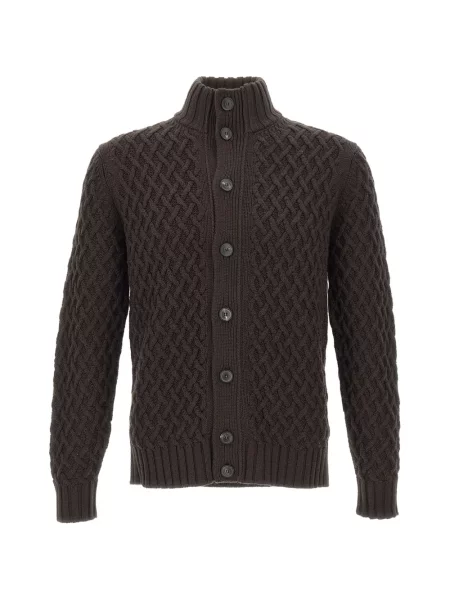 Cardigan Filippo De Laurentiis de lână maro