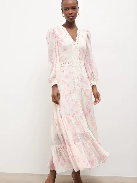 Answear.LAB sukienka różowa