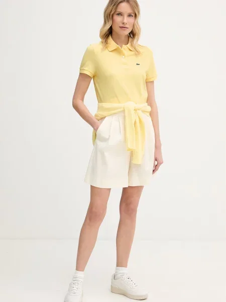 Tricou polo Lacoste galben