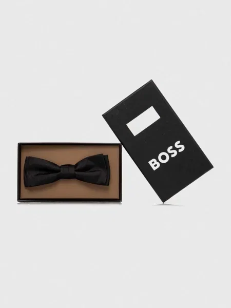 Palton Boss Black de mătase negru