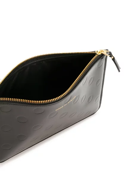 Portfel Comme Des Garçons Wallet w grochy czarny
