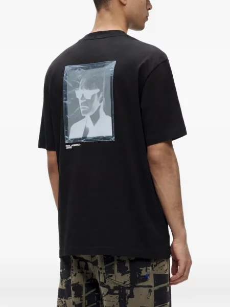 Μπλούζα Karl Lagerfeld Jeans με σχέδιο μαύρο