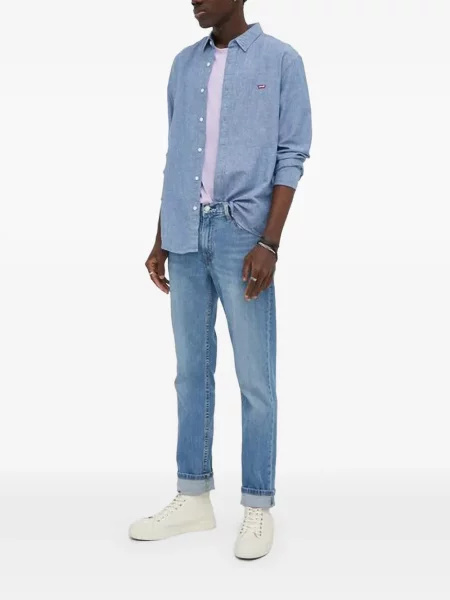 Chiloți Levi's® cu autograf din piele cu cataramă albastru