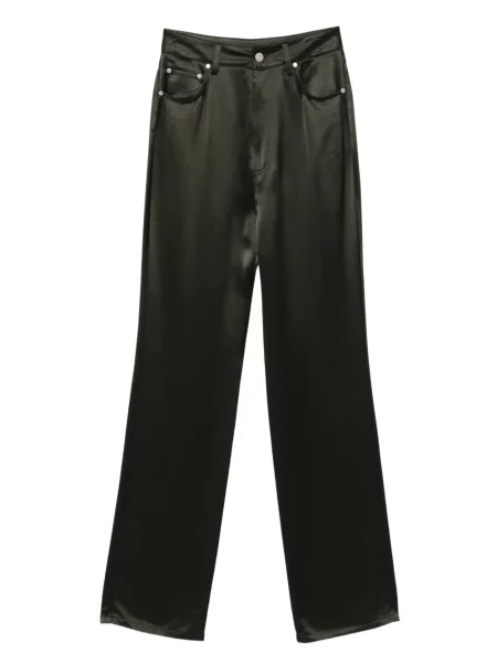 Pantaloni Nanushka cu 5 buzunare verde