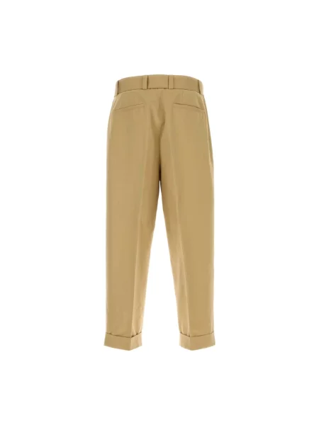 Spodnie Jil Sander casual beżowe