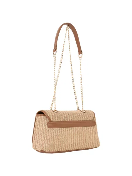 Valentino Bags crossbody kabelka dámska pletená SELENE hnedá