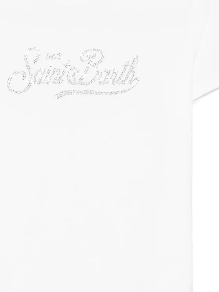 Stras tricou Mc2 Saint Barth alb