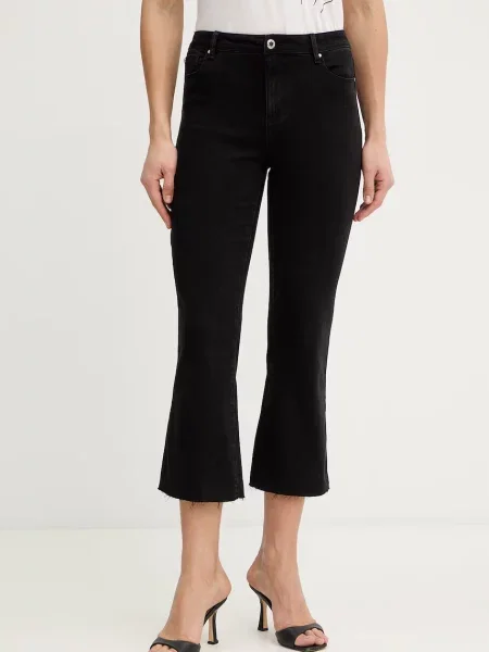 Morgan blugi bootcut de damă negru