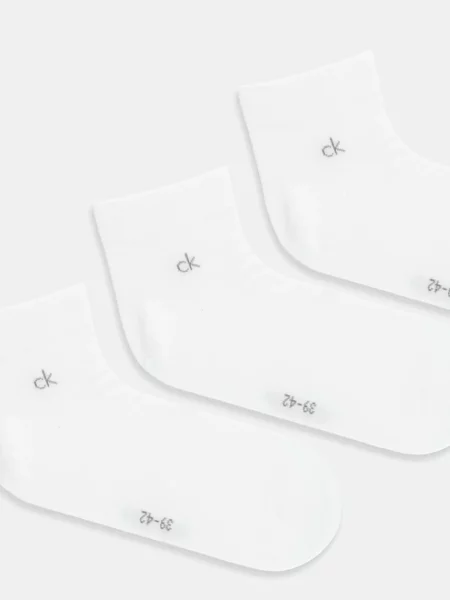 Calvin Klein Krátke ponožky biela