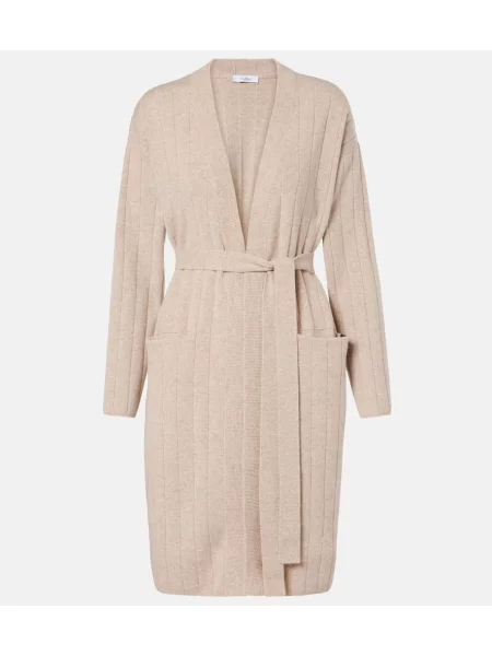 Kardigan Max Mara z kaszmiru beżowy