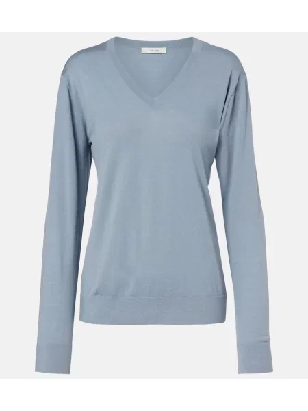 Pulover The Row de lână albastru