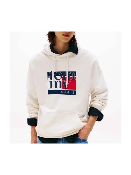 Hanorac Tommy Jeans alb