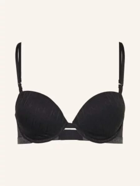Calvin Klein Podprsenka S Košíčky Icon Lace Metallic černá