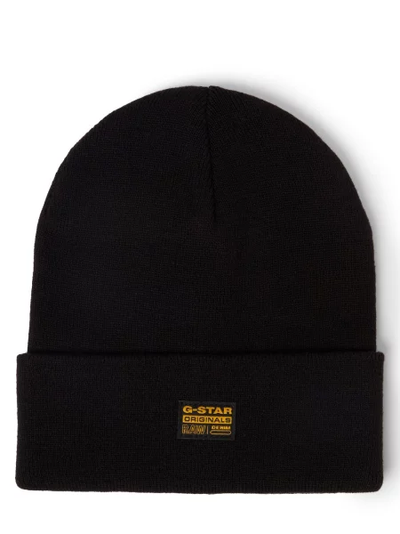 Czapka z naszywką z logo model Effo Long' G-star Raw czarna