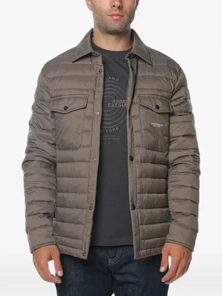Geacă cu puf Armani Exchange maro