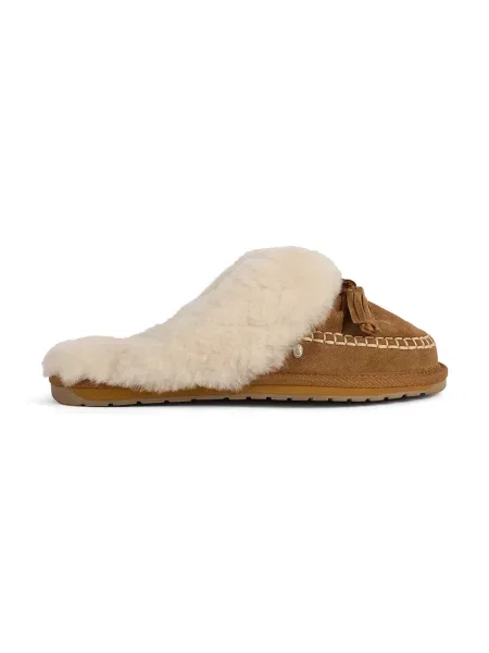 EMU Australia Căptușite papuci de casă Tahnee | piele întoarsă | shearling maro
