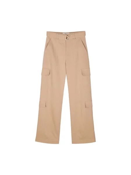 Spodnie Msgm beżowe