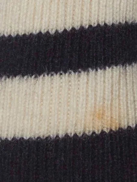 Rochie midi Sandro cu dungi cu legături albastru