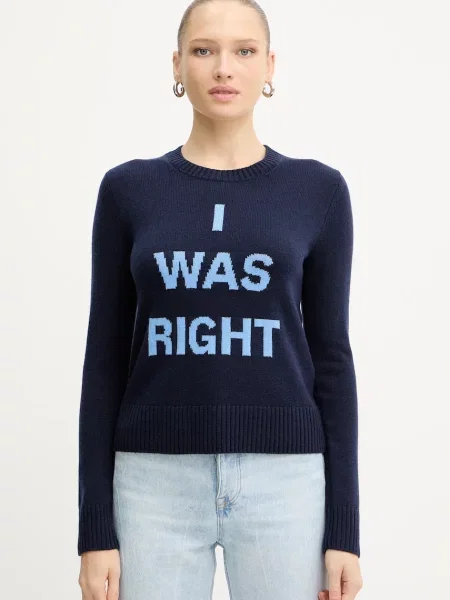 MAX&Co. pulover de lână bleumarin light