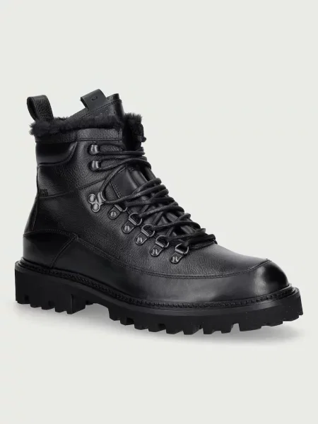 Botine Boss din piele negru
