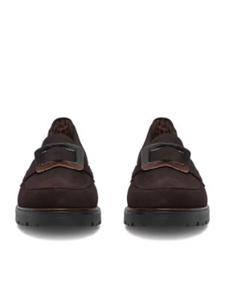 Loafers Rieker Tmavo hnedá