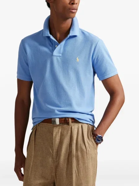 Șapcă Polo Ralph Lauren cu broderie din țesătură twill în carouri albastru