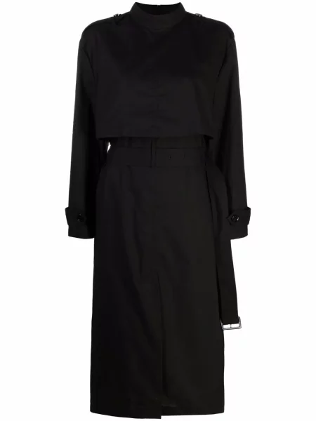 Rochie midi Mm6 Maison Margiela până la genunchi de costum negru