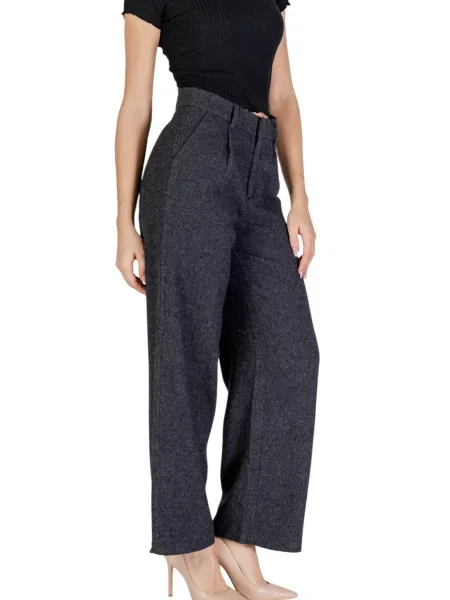 Szerokie spodnie Only szare