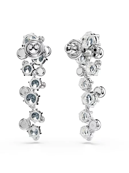 Swarovski Cercei / transparent argintiu
