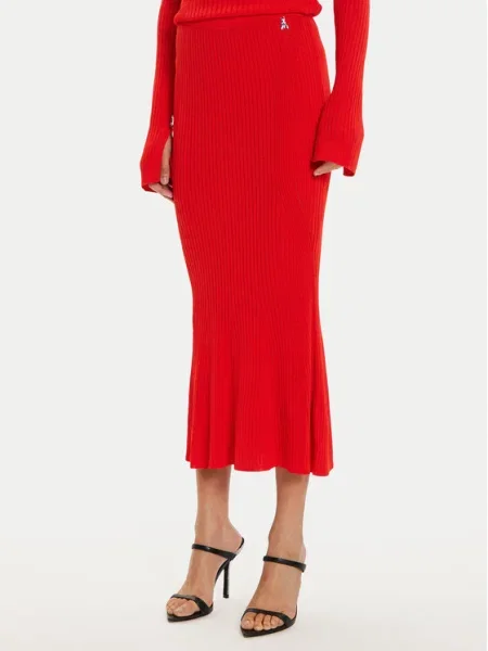 Patrizia Pepe Fustă midi roșu