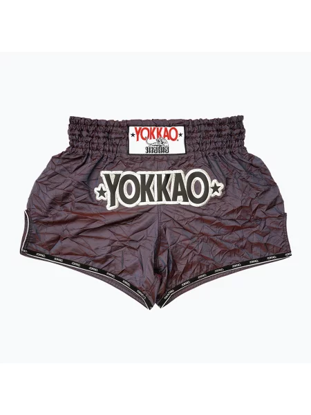 Tréninkové šortky YOKKAO Lunar Muay Thai iridescent blue grey šedé