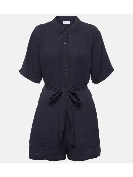 Salopetă Velvet de catifea albastru