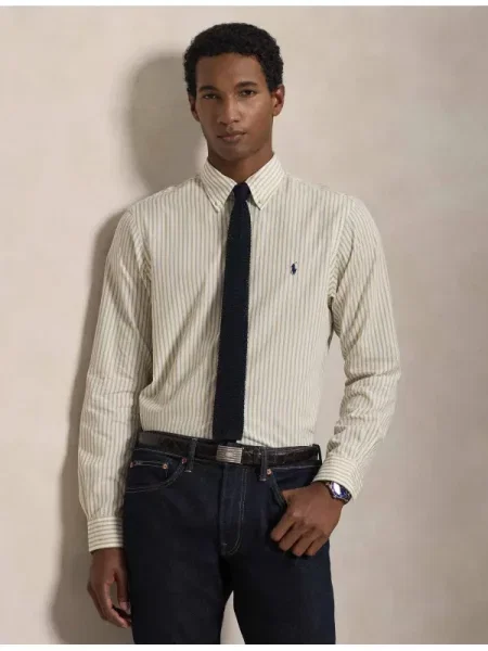 POLO RALPH LAUREN Cămașă | Custom fit bej