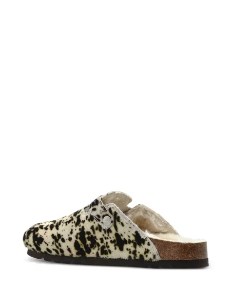 Papuci tip mules Scholl alb
