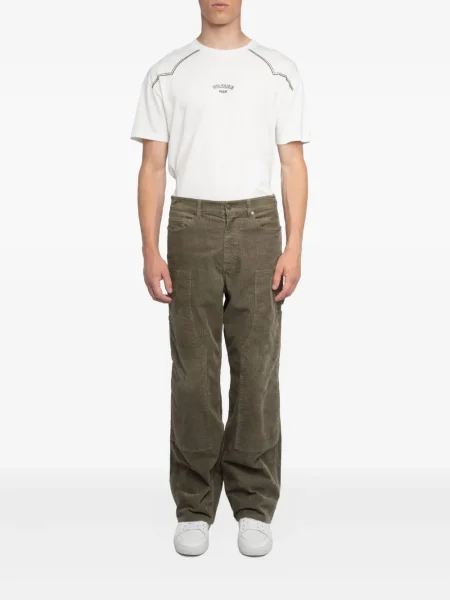 Pantaloni Zadig&voltaire de catifea cord verde
