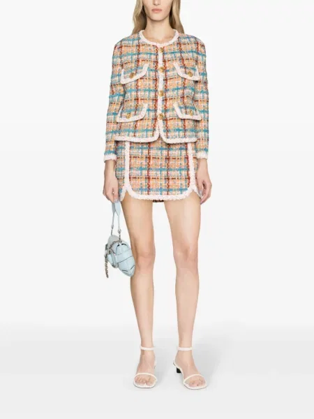 Bouclé sukně Dsquared2 oranžové