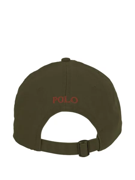 Hanorac cu glugă Polo Ralph Lauren cu broderie de lână în carouri verde