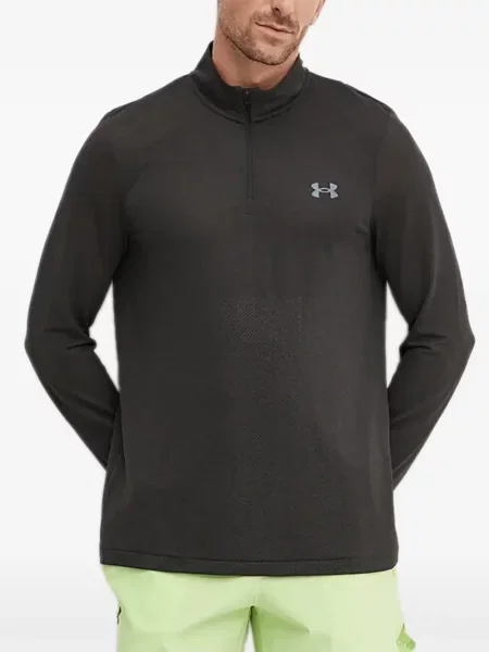 Majica s kapuljačom na patentni zatvarač Under Armour siva
