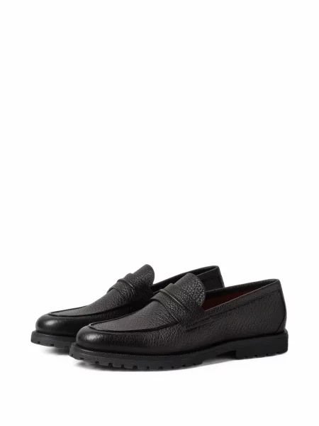Pantofi loafer Zegna din piele negru