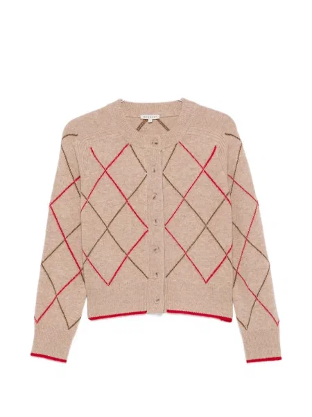 Cardigan Moismont tricotate cu model argyle