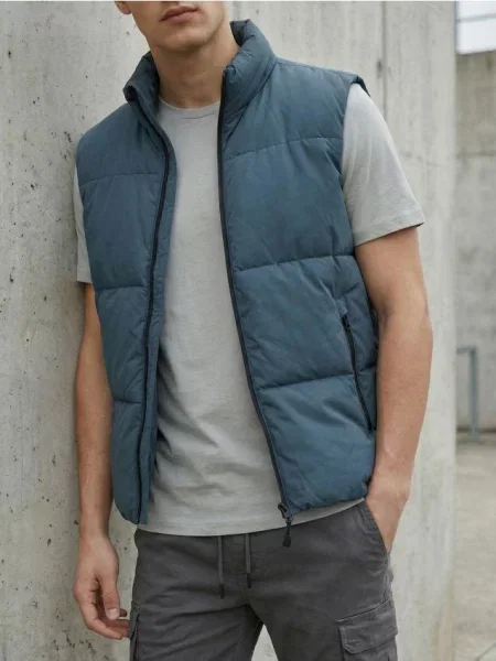 Sinsay koszulka basic szary