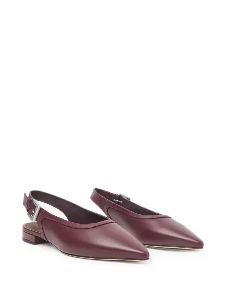 Pantofi cu toc Peserico din piele slingback roșu