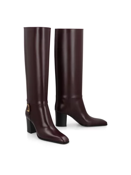Botki Saint Laurent czerwone