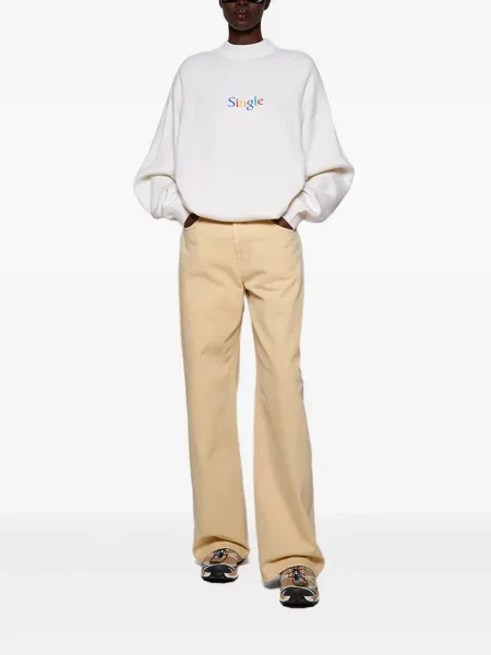 Hanorac Vetements cu broderie alb
