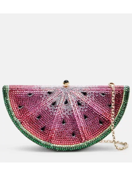 Pisemska torbica Judith Leiber Couture roza